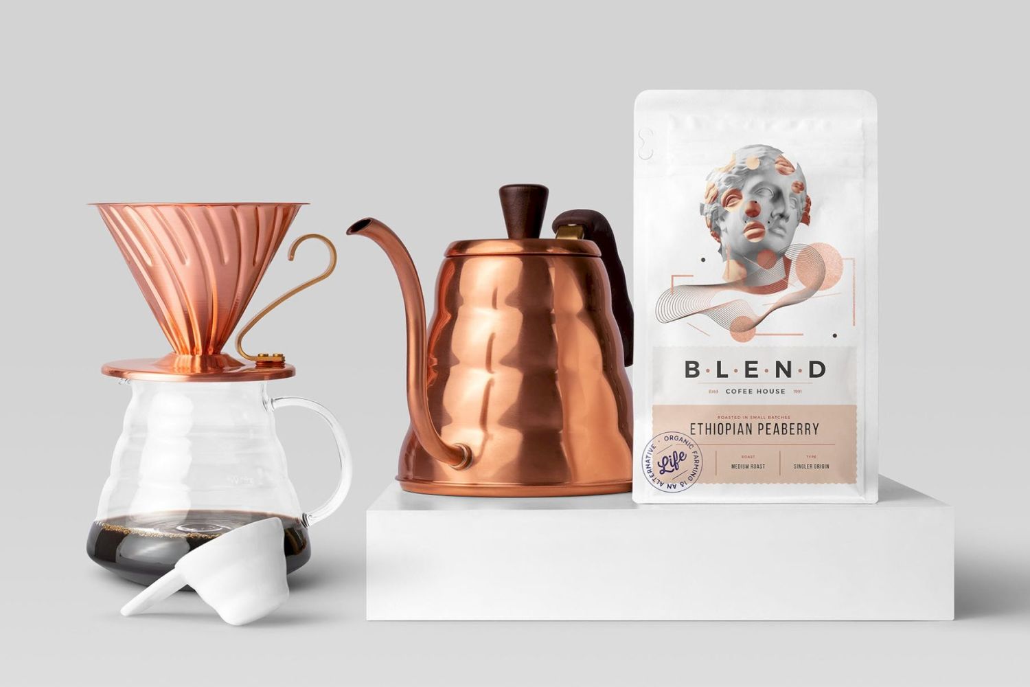 咖啡馆品牌样机 Blend – Coffeehouse Branding Mockup插图