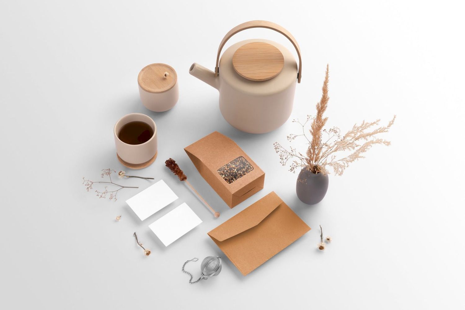 茶馆品牌样机套件 Hotleaf – Teahouse Branding Mockup Kit插图2
