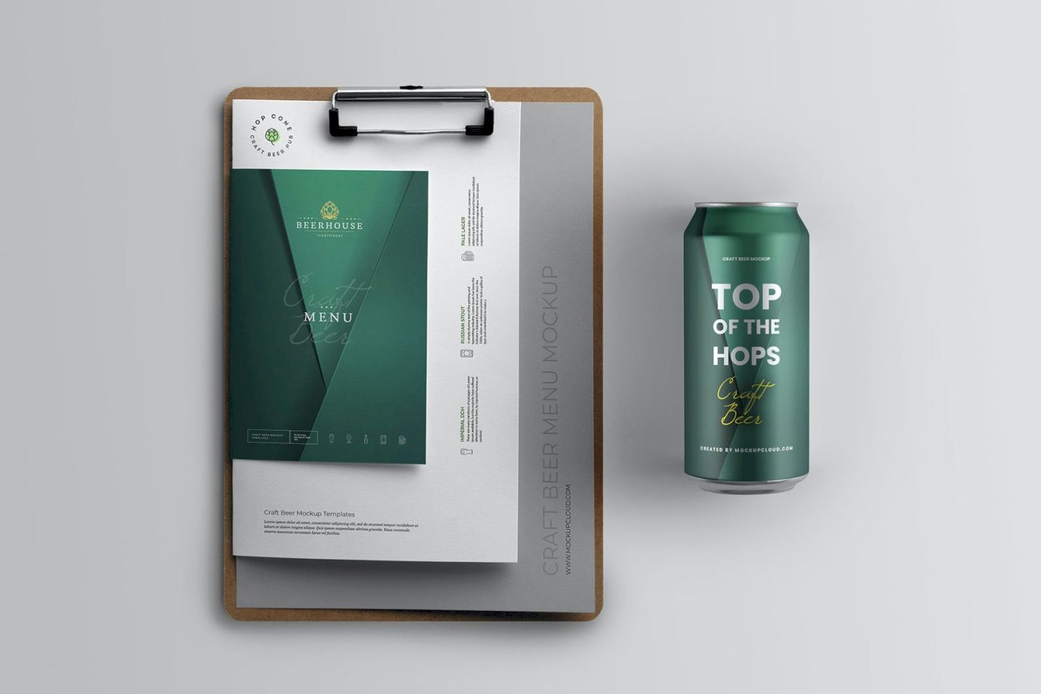 精酿啤酒包装样机 Craft Beer Packaging Mockups插图9