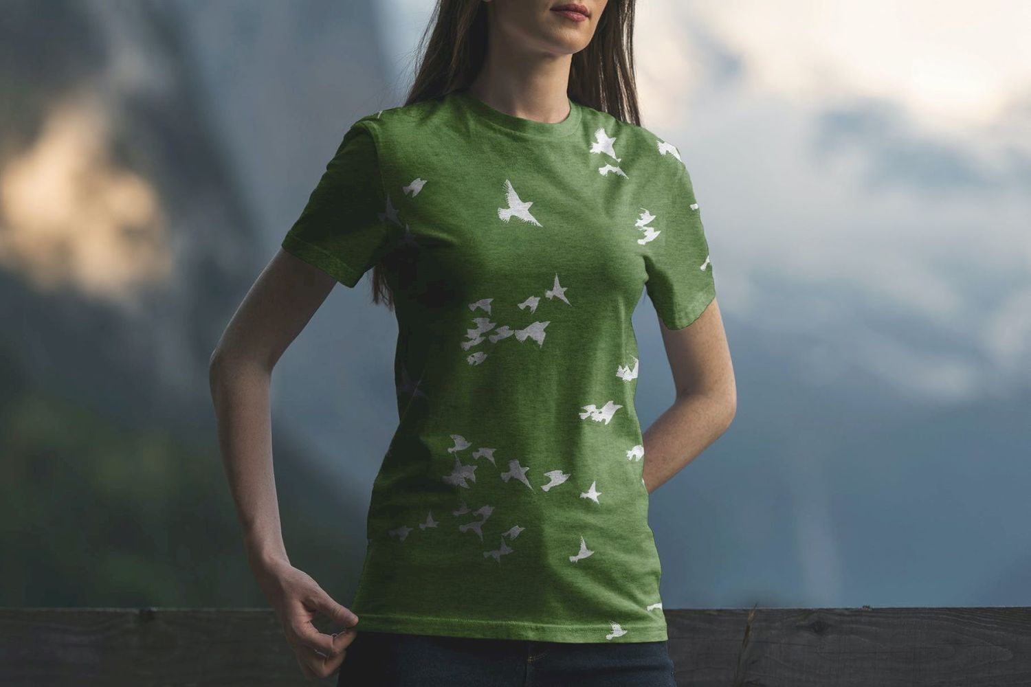 T恤样机阿尔卑斯版 T-Shirt Mockup Alpine Edition插图13