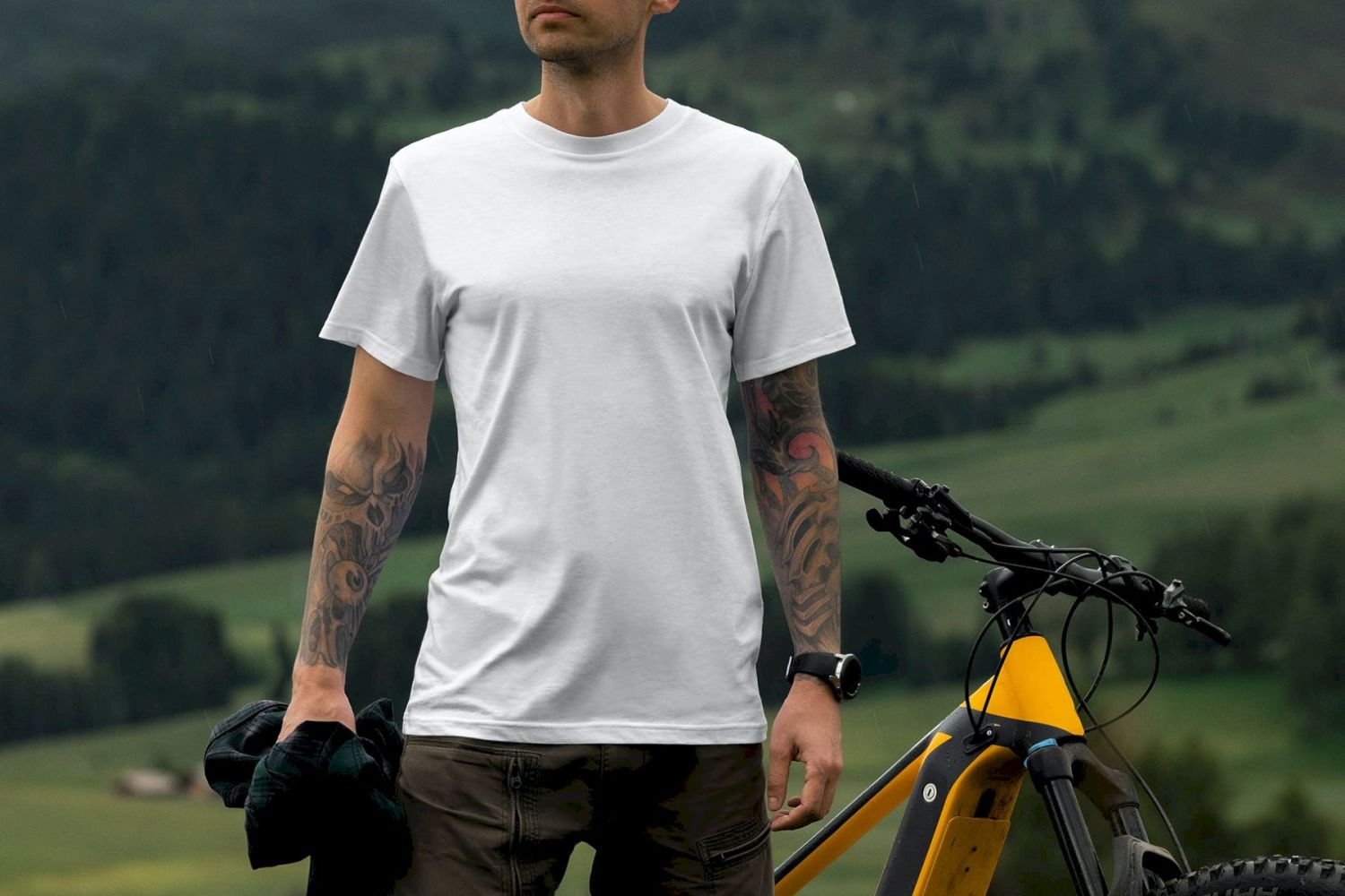 T恤样机阿尔卑斯版 T-Shirt Mockup Alpine Edition插图16