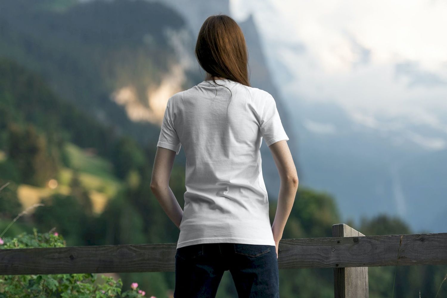 T恤样机阿尔卑斯版 T-Shirt Mockup Alpine Edition插图28