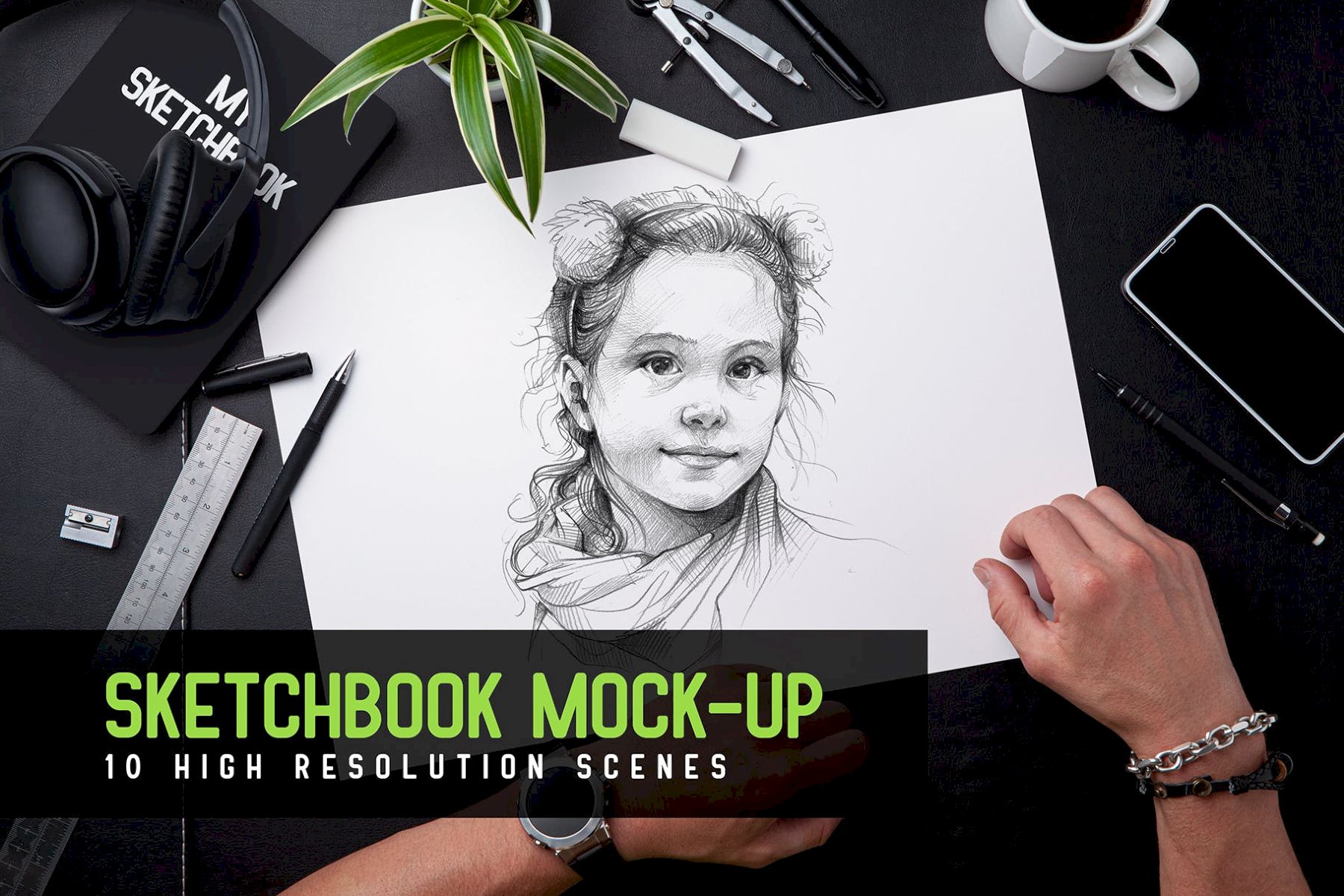 素描本样机 Sketchbook Mock-up