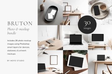 Bruton – 照片和样机包 Bruton – Photo & Mockup Bundle