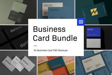 名片样机包 Business Card Mockup Bundle