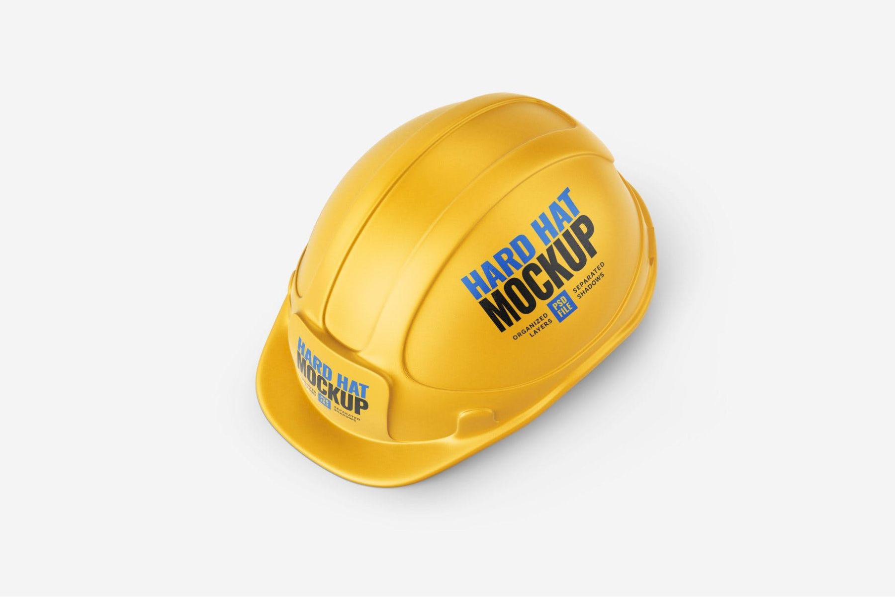 建筑安全帽样机集 Construction Hard Hat Mockup Set插图8