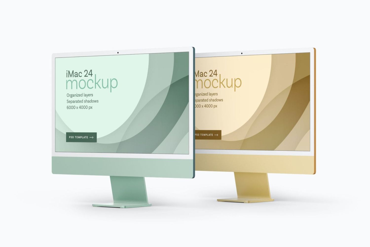 全新 iMac 24 英寸样机套装2021 The New iMac 24” Mockup Set 2021插图8