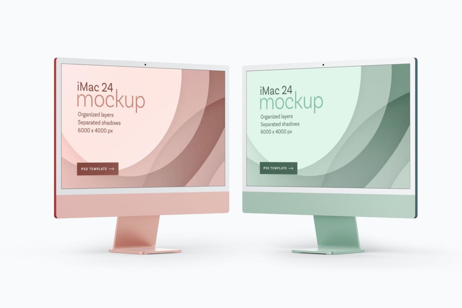 全新 iMac 24 英寸样机套装2021 The New iMac 24” Mockup Set 2021插图9