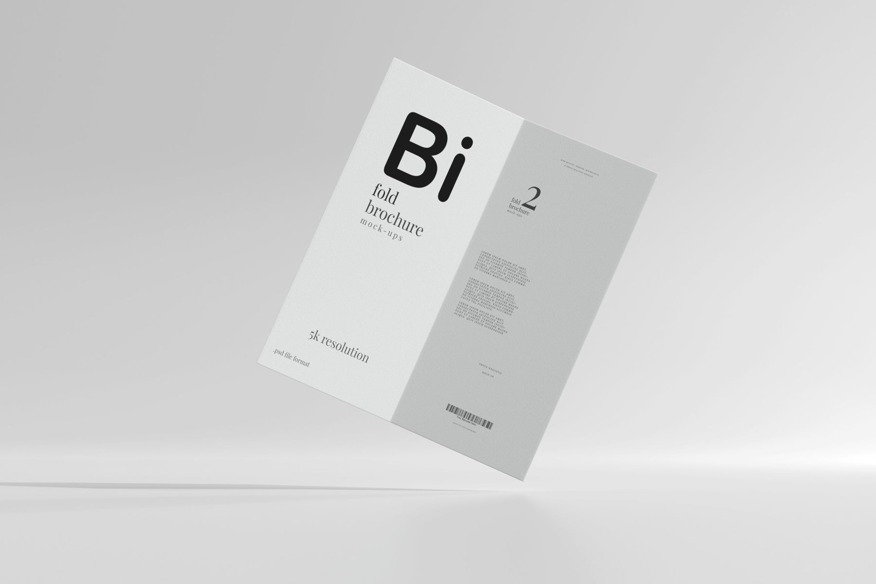 DL 尺寸双折页宣传册样机 Bi Fold DL Brochure Mockups插图29
