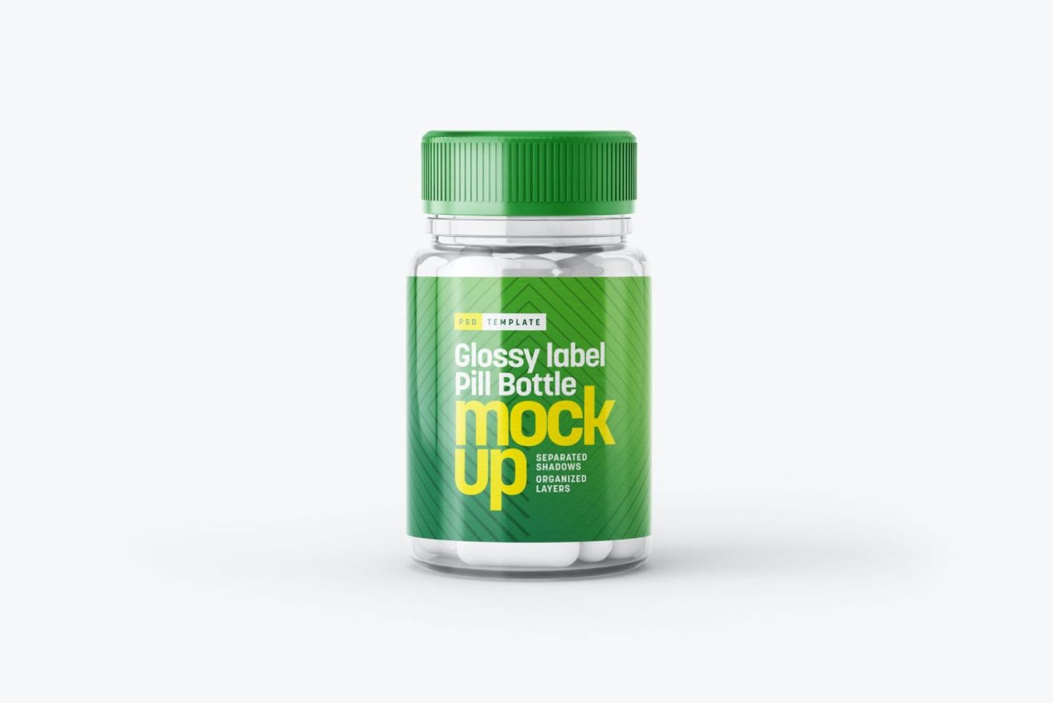 透明药瓶样机套装 Transparent Pill Bottle Mockup Set插图8