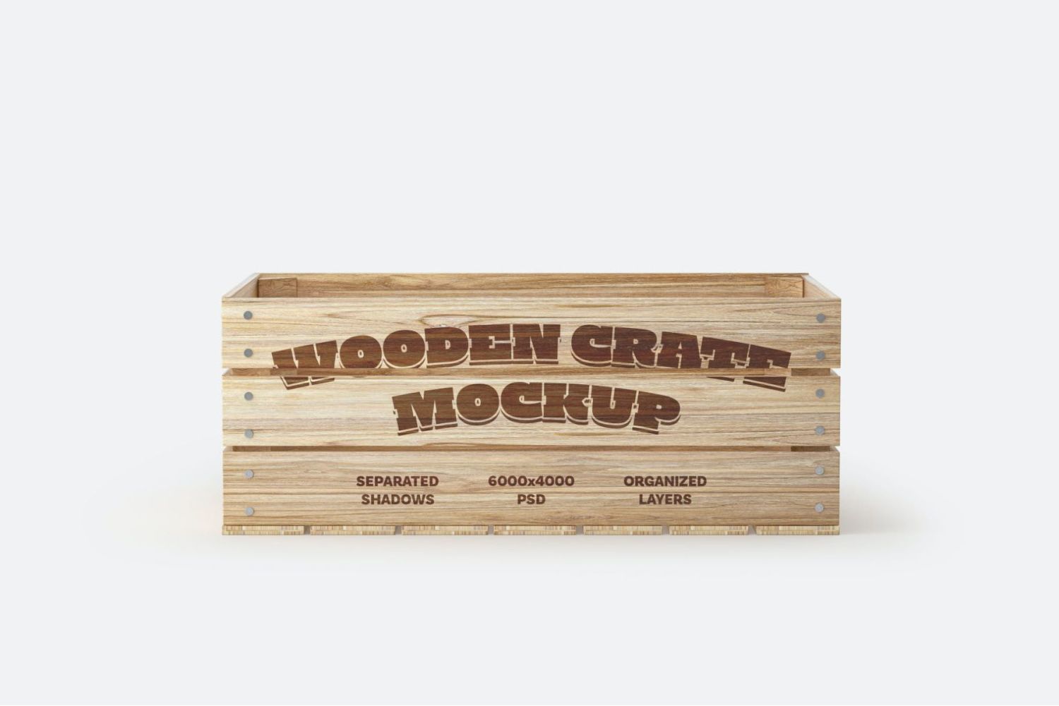 木箱样机套装 Wooden Crate Mockup Set插图6