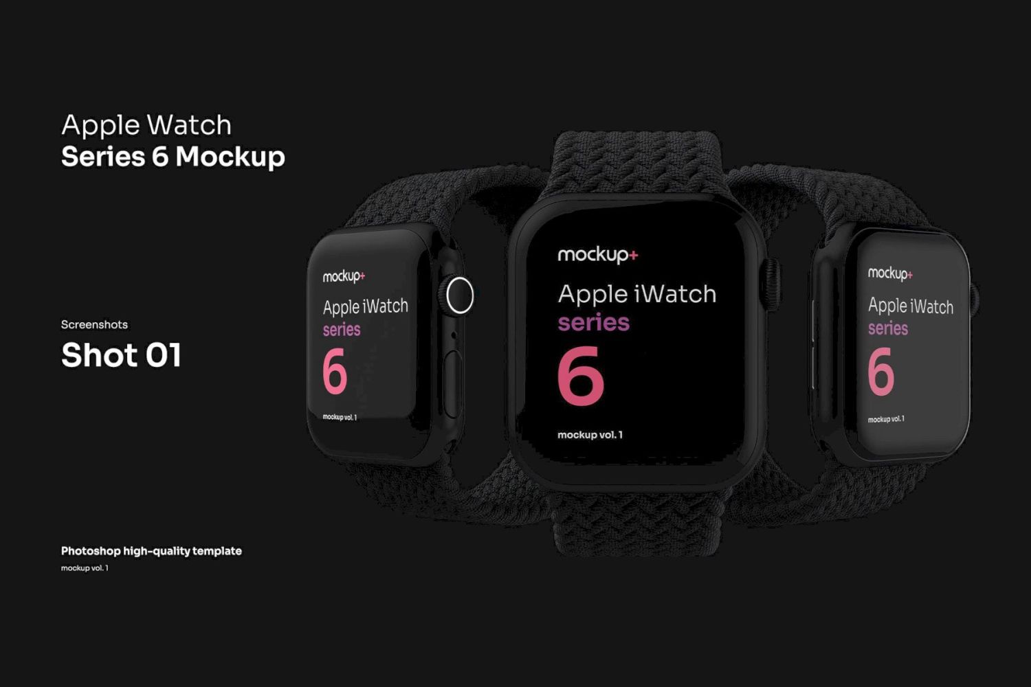 Apple Watch Series 6 样机 Apple Watch Series 6 Mockup插图1