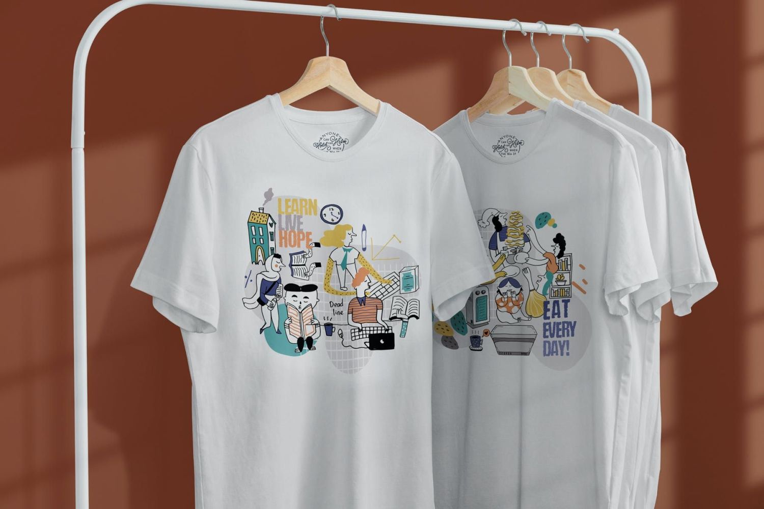 衣架上的 T 恤样机 T-Shirt Mock-Up on Hanger插图12