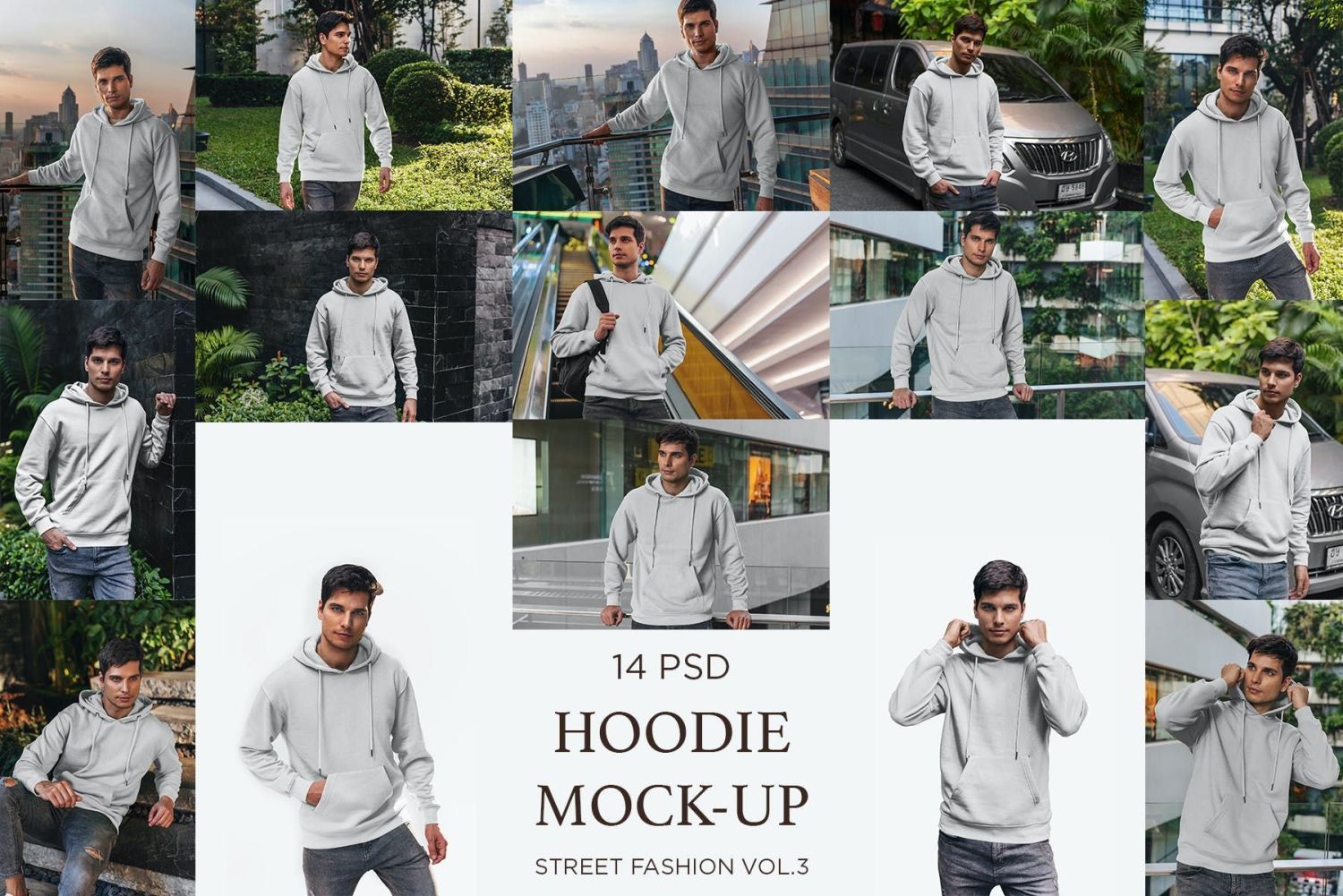 连帽衫样机街头时尚 vol.3 Hoodie Mock-Up Street Fashion vol.3插图11