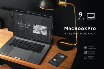MacBook Pro 时尚样机 MacBook Pro Stylish MockUp