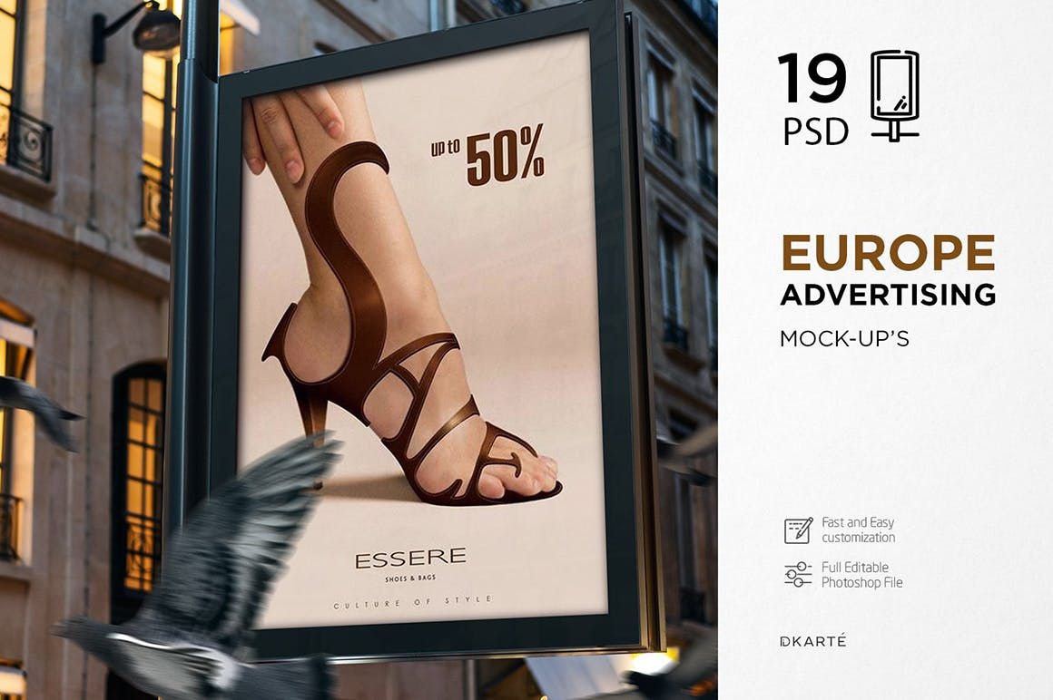 欧洲广告样机 Europe Advertising Mock-Up’s