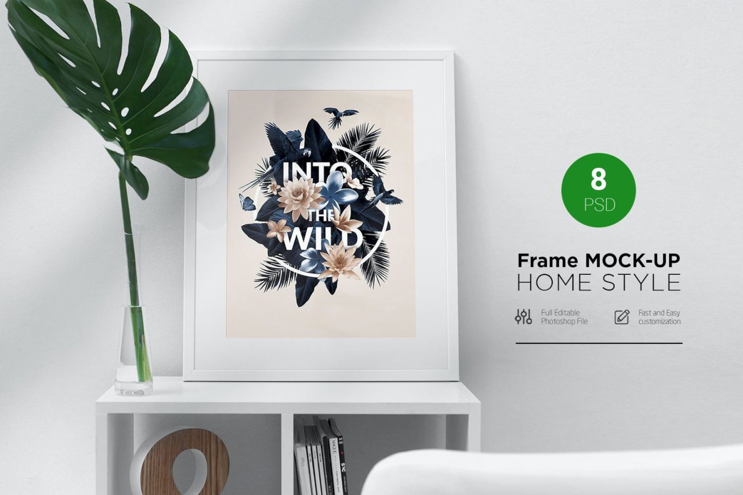 画框样机家居风格 Frame Mock-Up Home Style插图