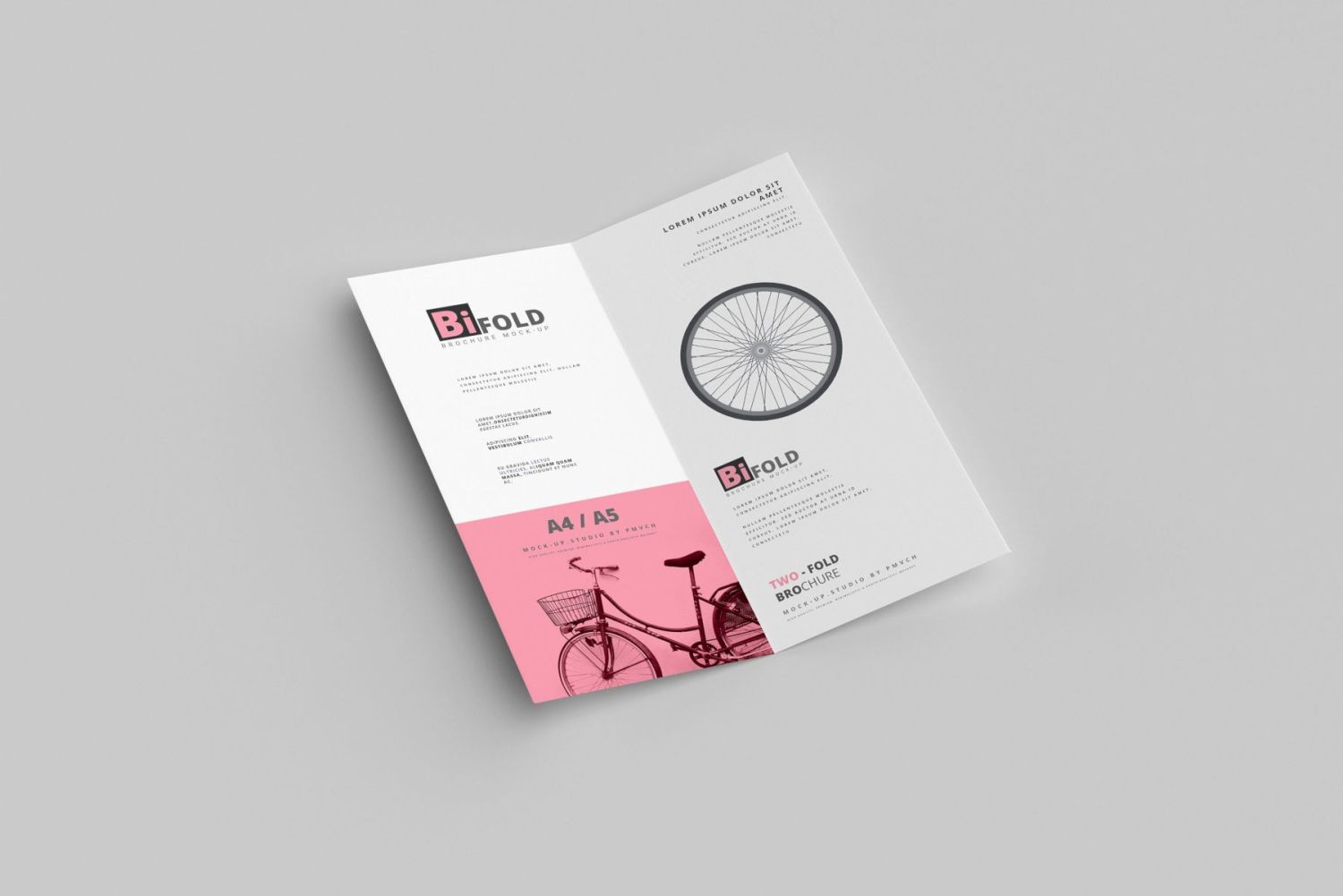 双折页手册样机 – Bi Fold DL Brochure Mockups – Bi Fold DL插图4