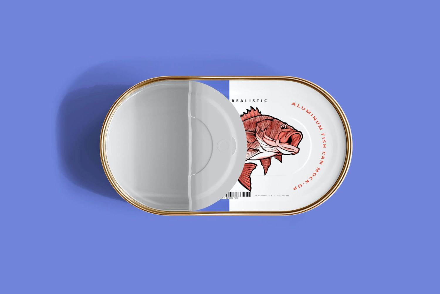 铝制鱼罐头样机 Aluminum Fish Can Mockup插图11