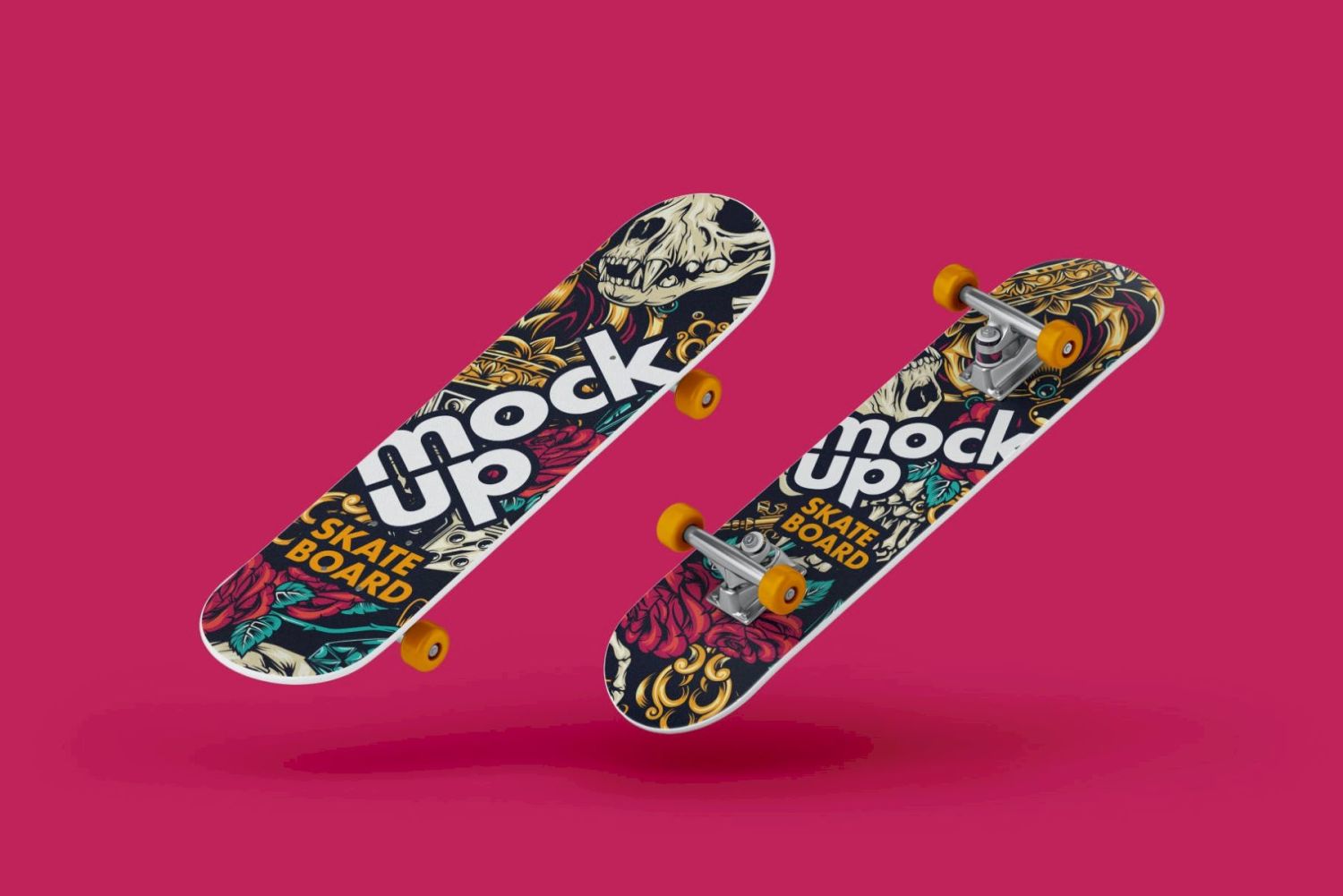 滑板样机套装 Skateboard Mockup Set插图15