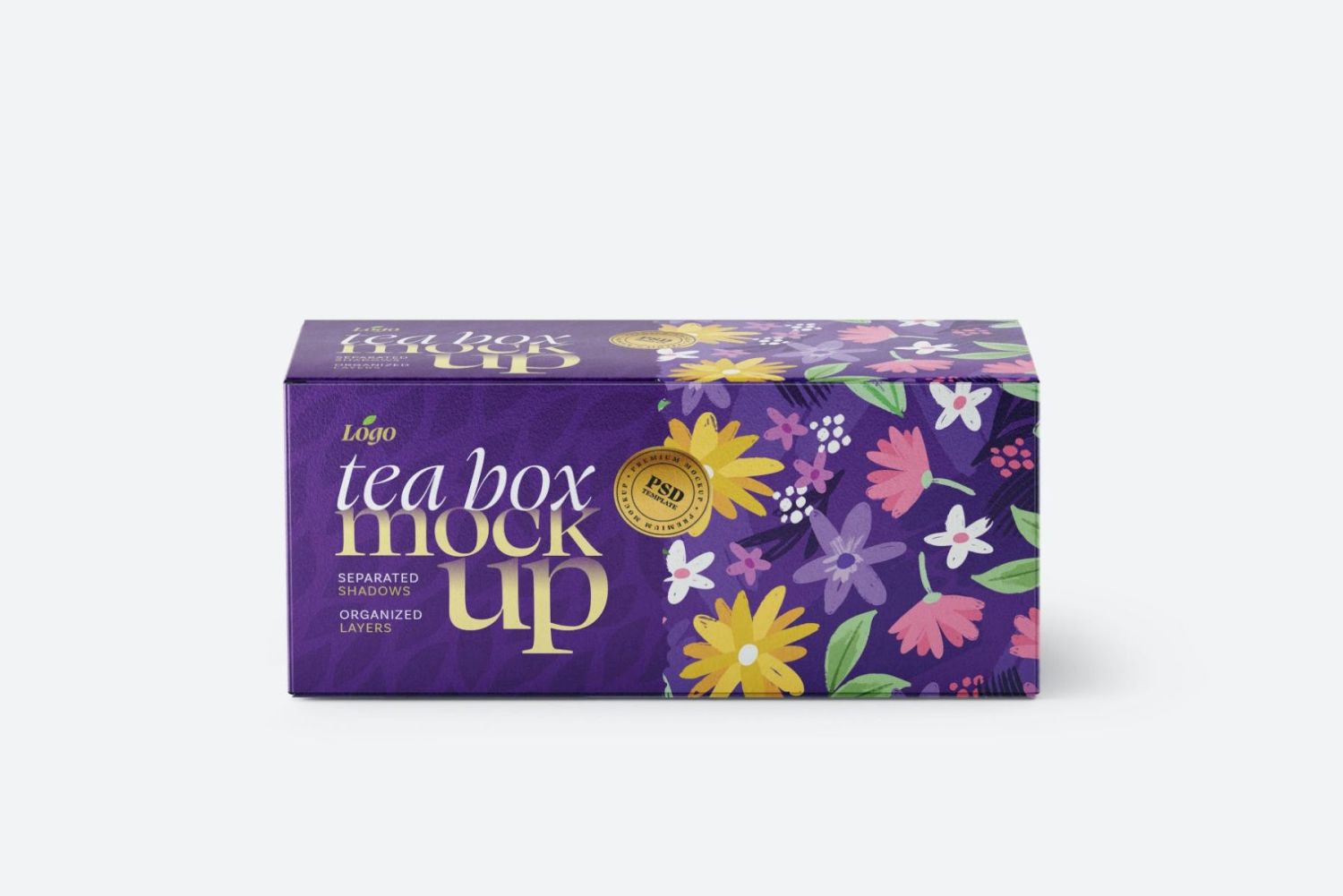 茶盒和茶包样机套装 Tea Box and Tea Bag Mockup Set插图4