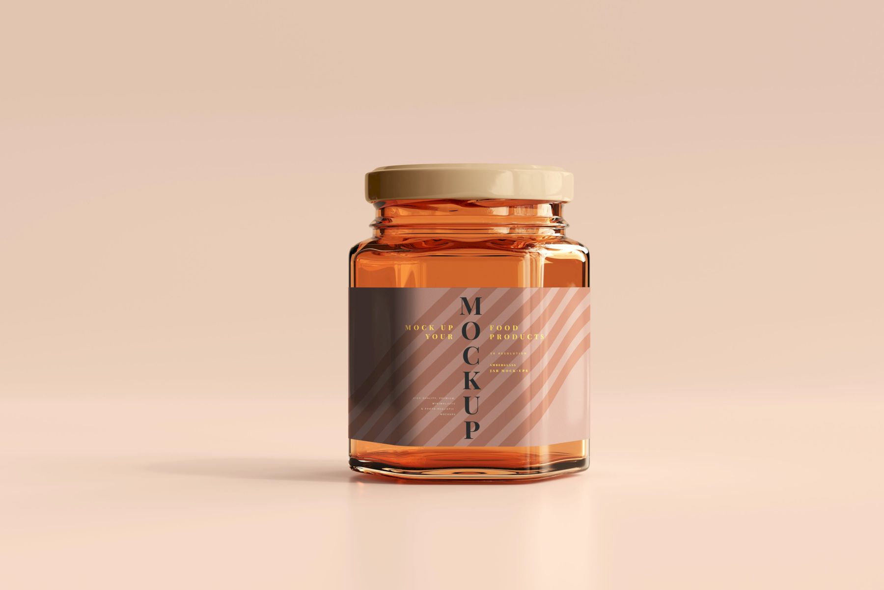 琥珀罐样机集合 Amber Jars Mockup Collection插图6