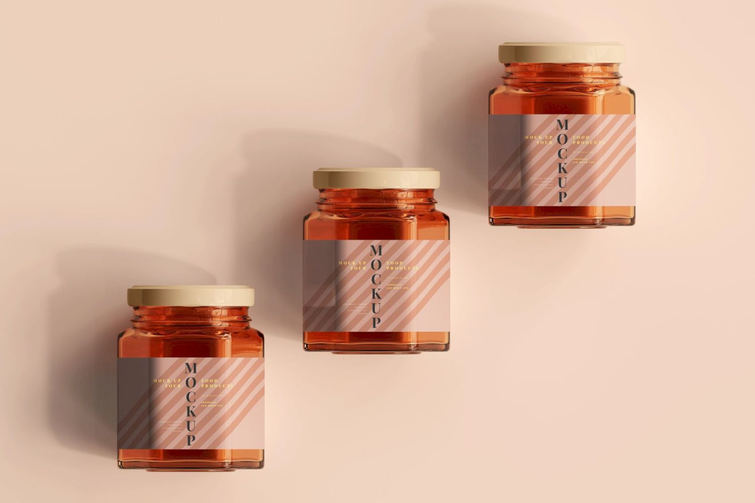 琥珀罐样机集合 Amber Jars Mockup Collection插图15