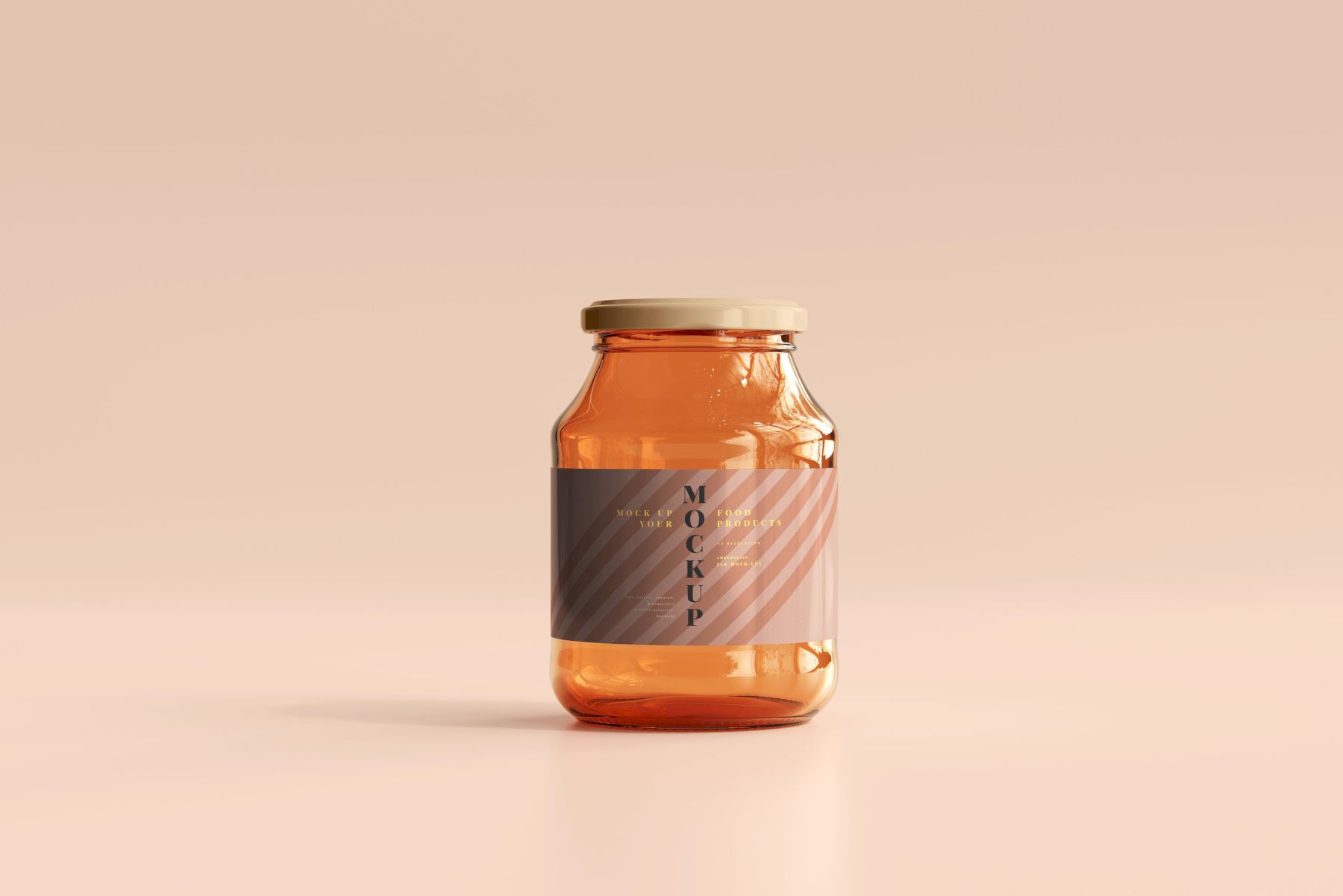 琥珀罐样机集合 Amber Jars Mockup Collection插图27