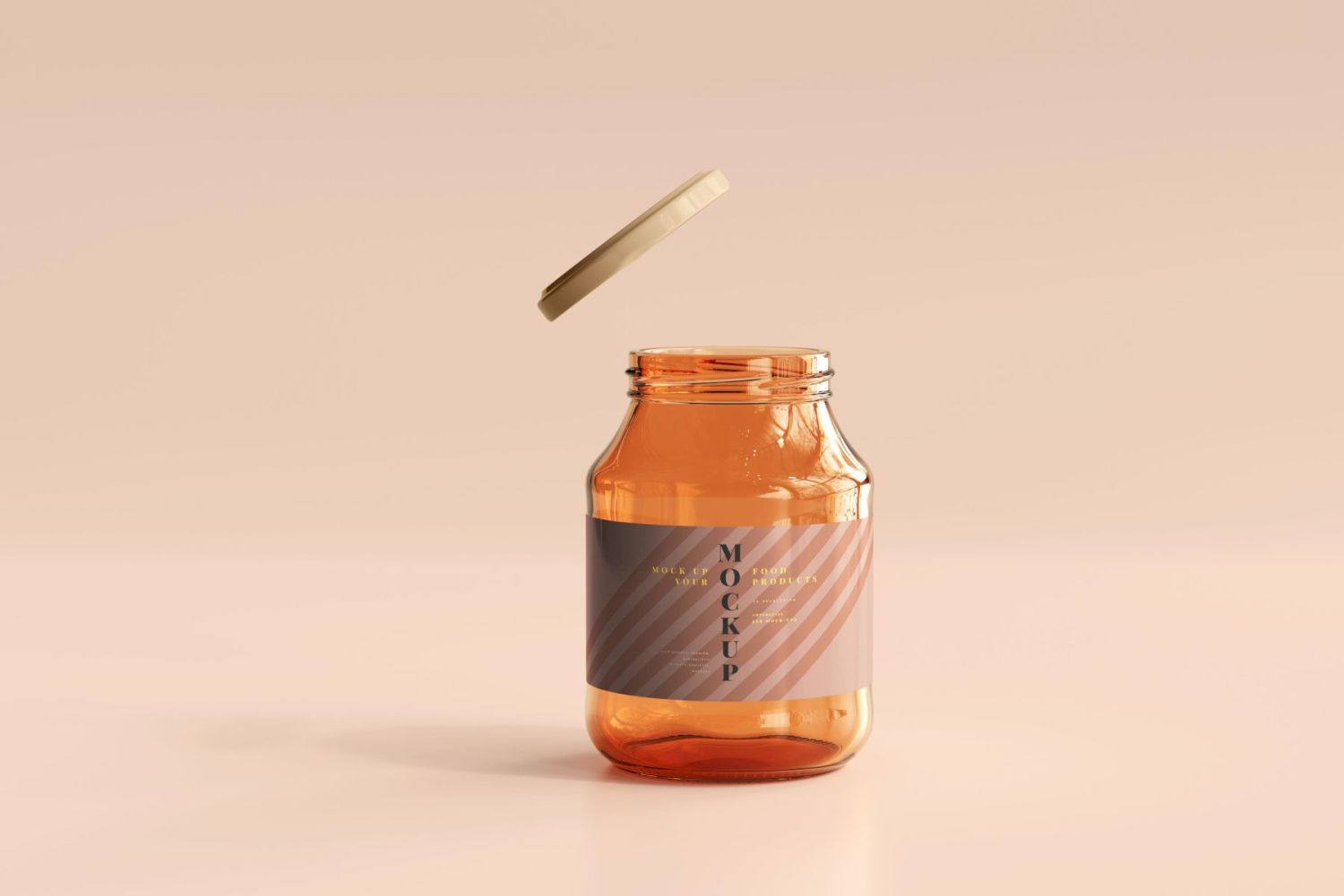 琥珀罐样机集合 Amber Jars Mockup Collection插图30