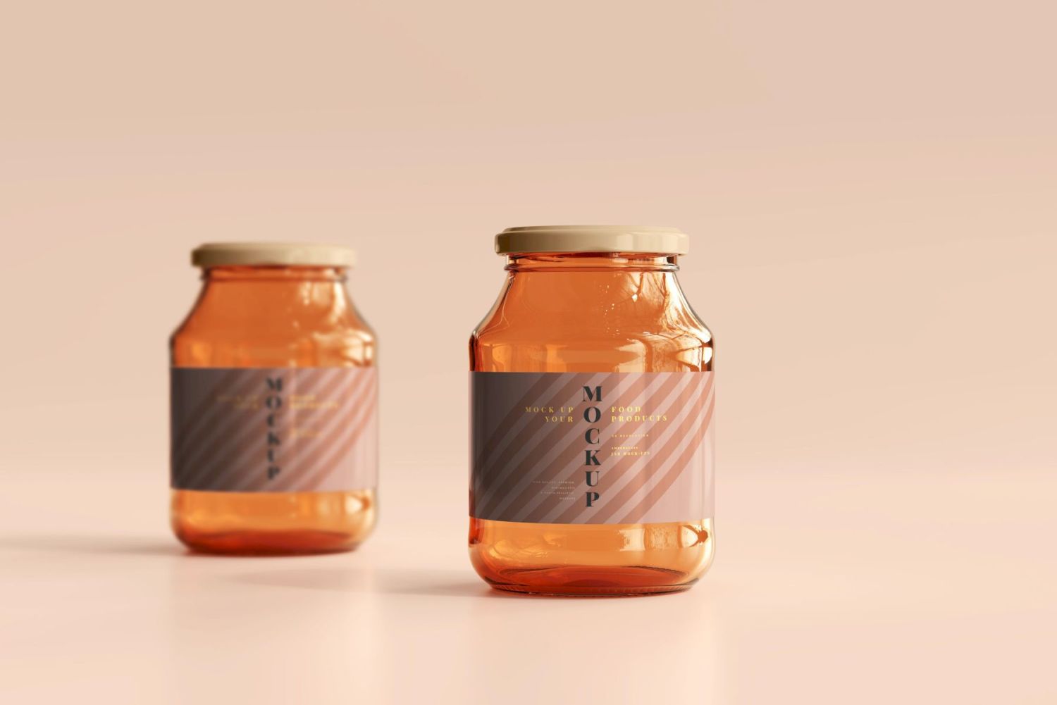 琥珀罐样机集合 Amber Jars Mockup Collection插图32