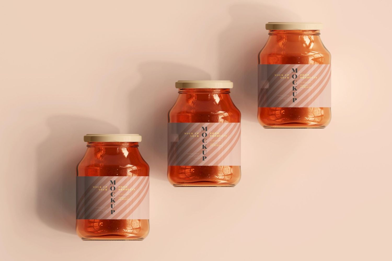 琥珀罐样机集合 Amber Jars Mockup Collection插图35