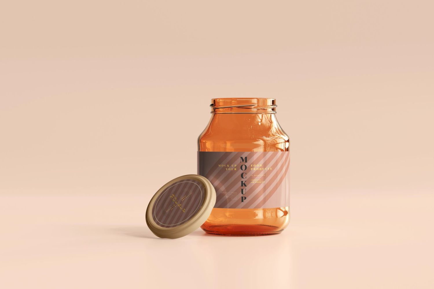 琥珀罐样机集合 Amber Jars Mockup Collection插图41