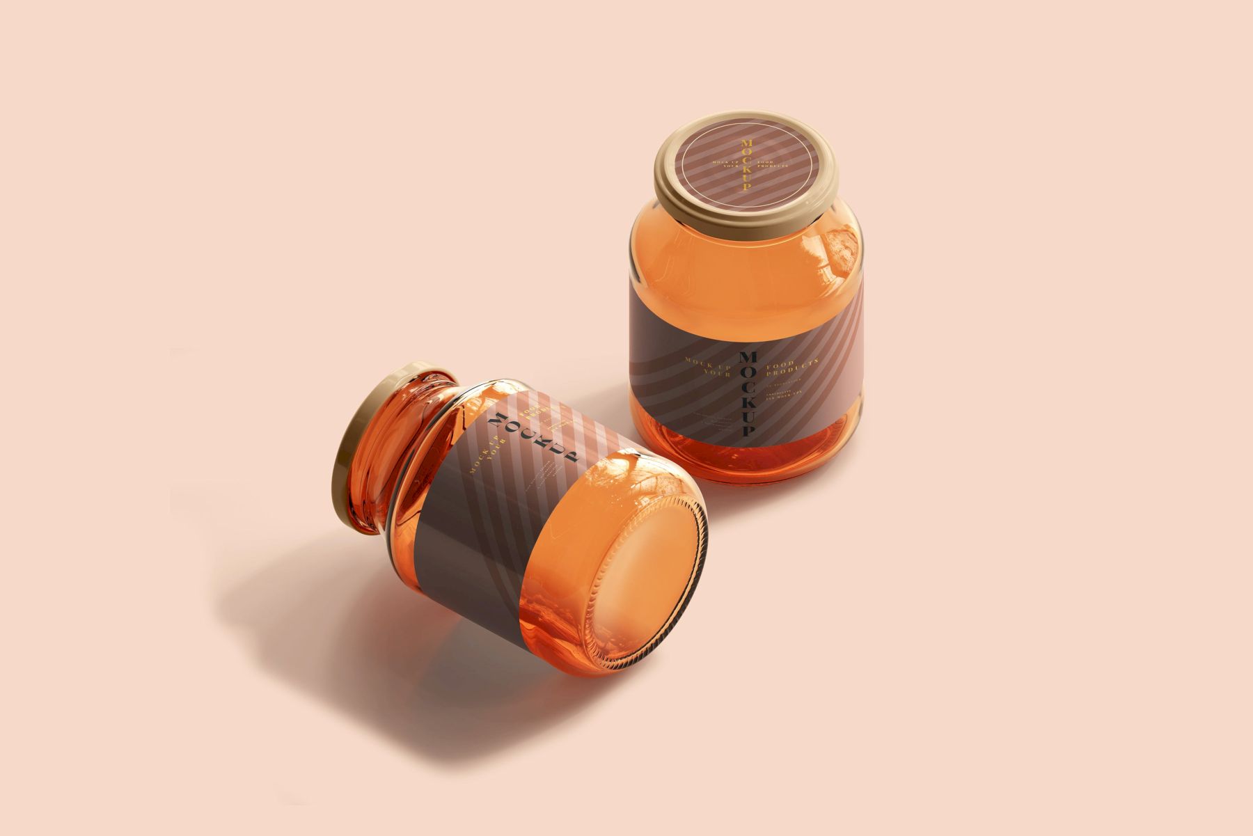 琥珀罐样机集合 Amber Jars Mockup Collection插图46