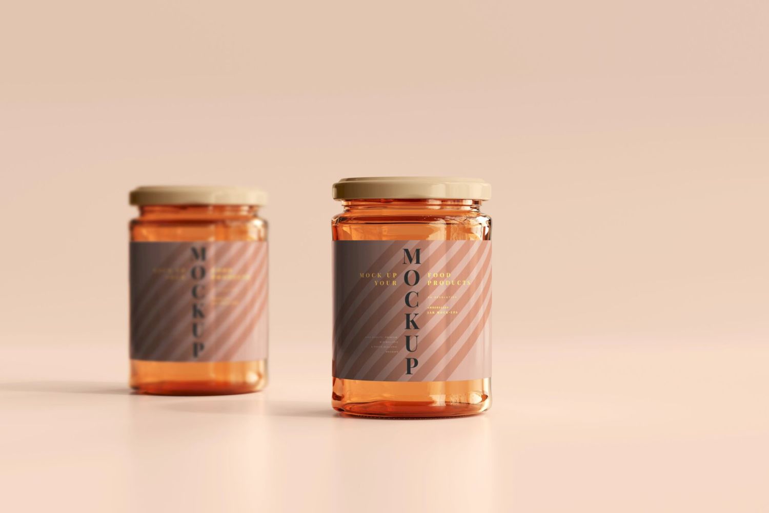 琥珀罐样机集合 Amber Jars Mockup Collection插图73