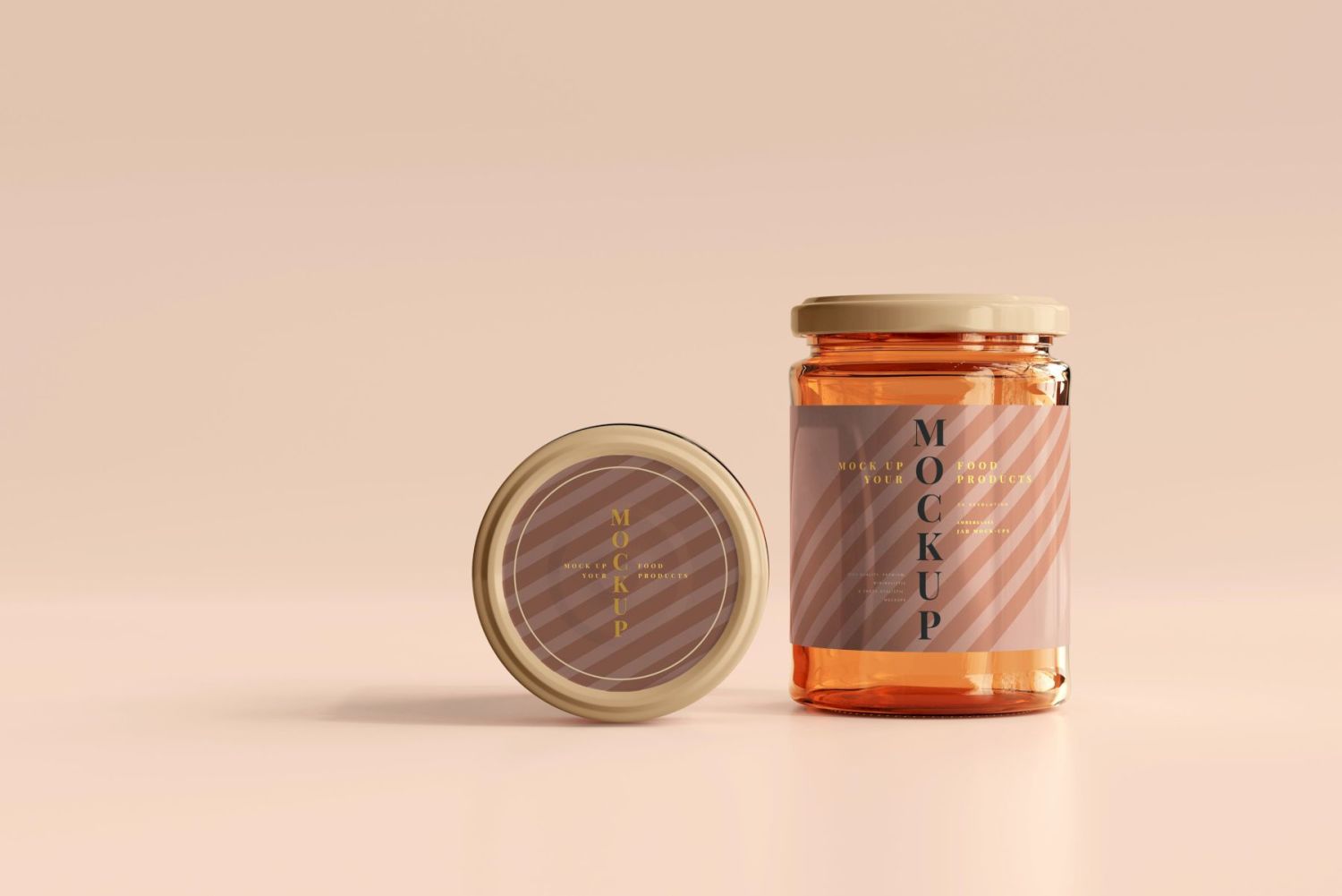 琥珀罐样机集合 Amber Jars Mockup Collection插图89