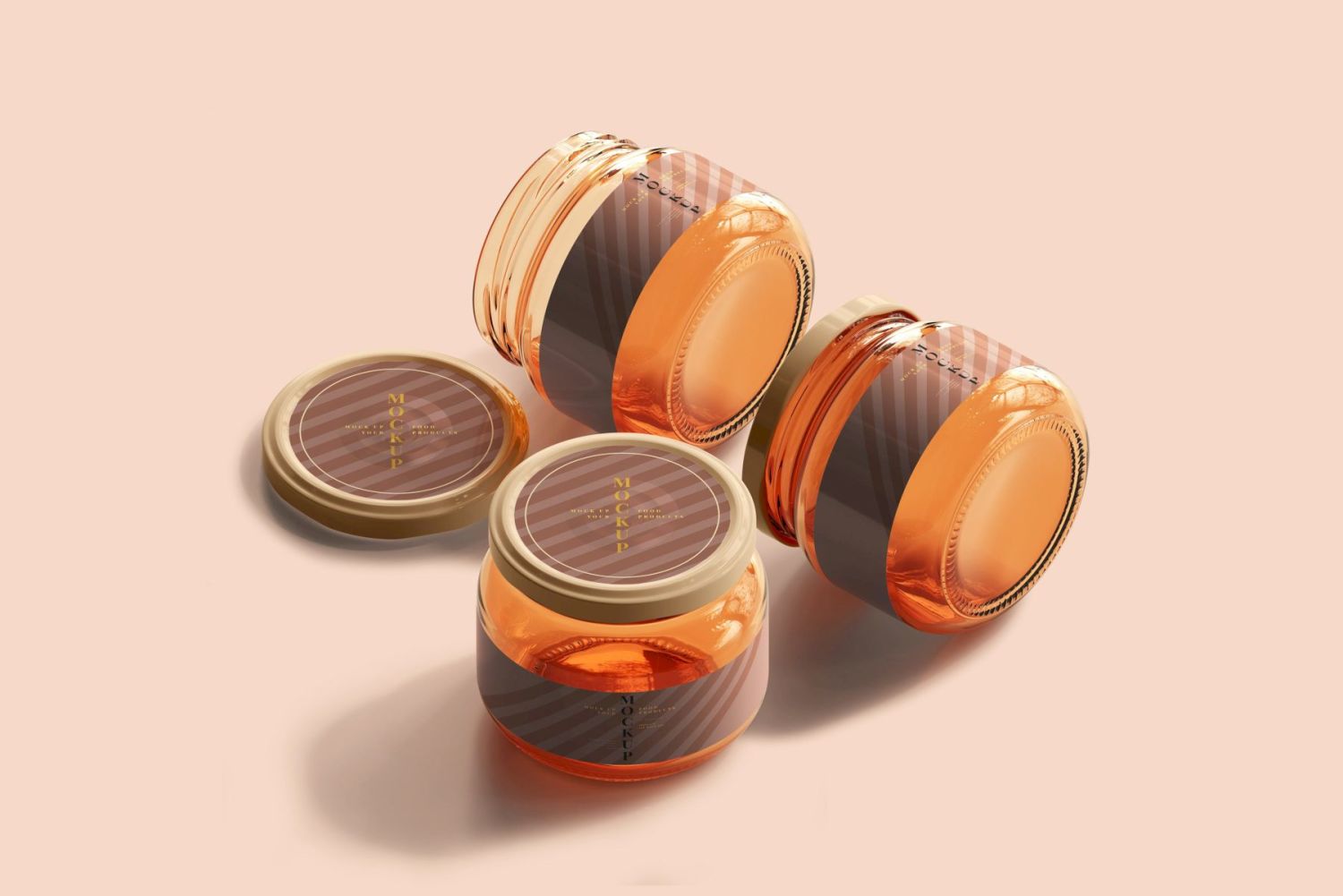 琥珀罐样机集合 Amber Jars Mockup Collection插图119