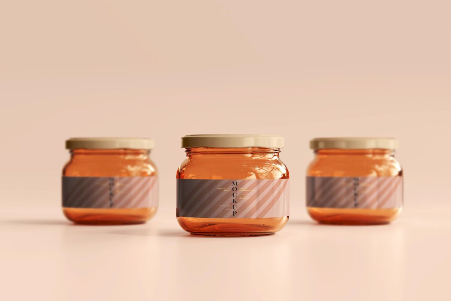 琥珀罐样机集合 Amber Jars Mockup Collection插图123