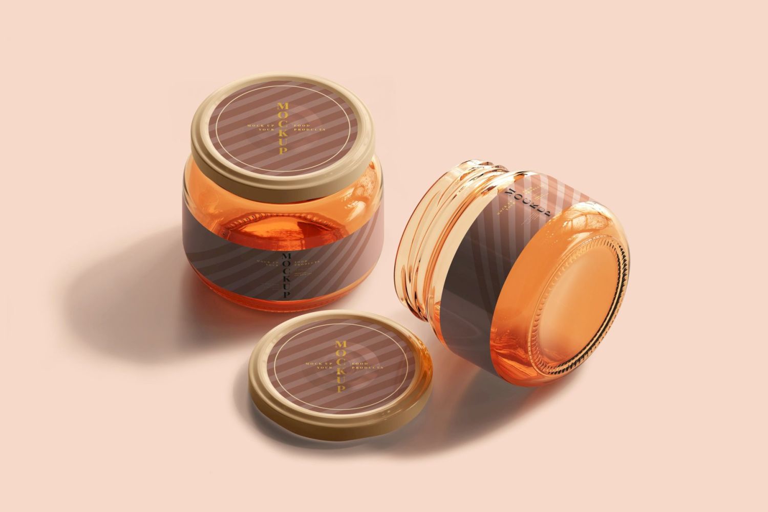 琥珀罐样机集合 Amber Jars Mockup Collection插图122