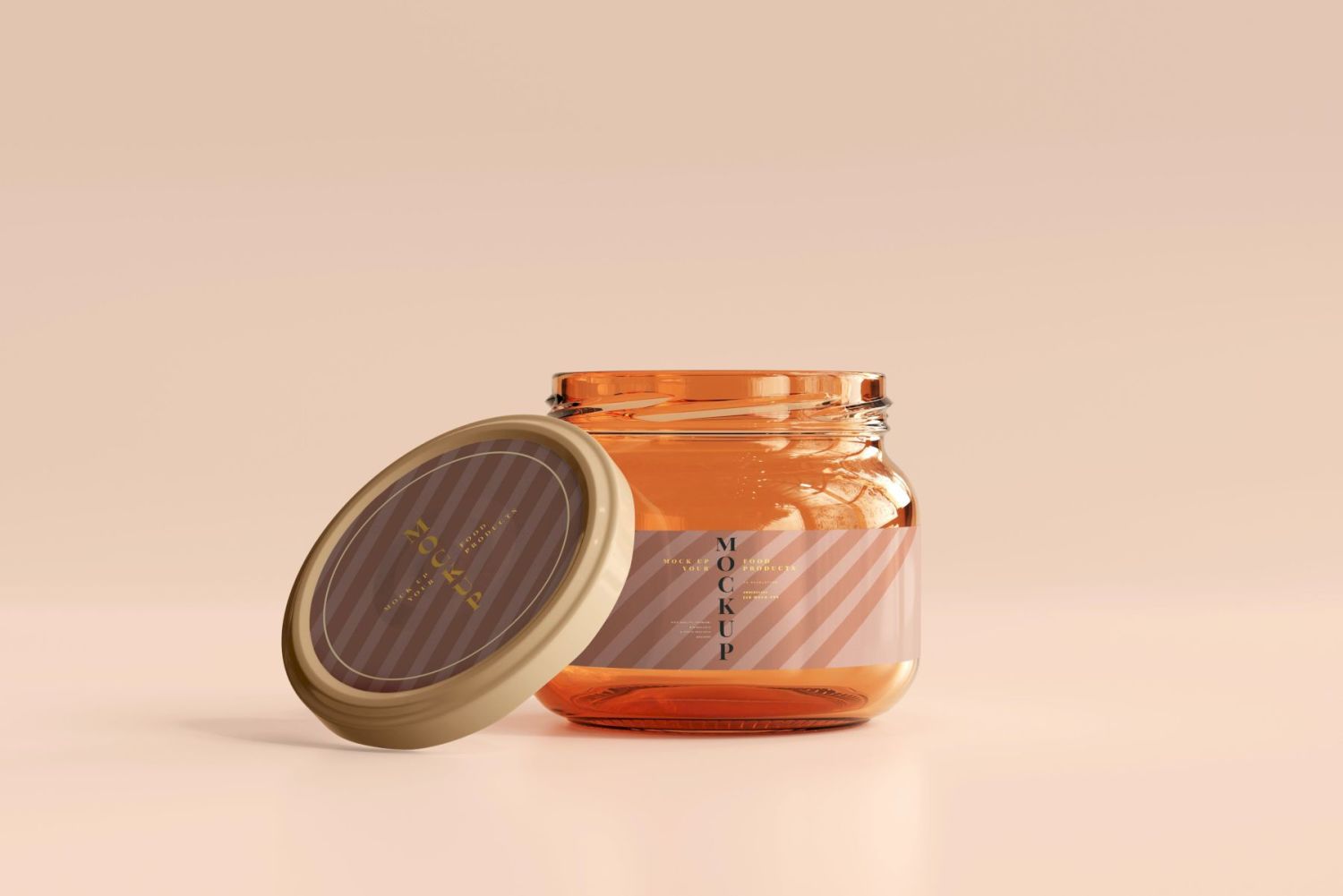 琥珀罐样机集合 Amber Jars Mockup Collection插图130