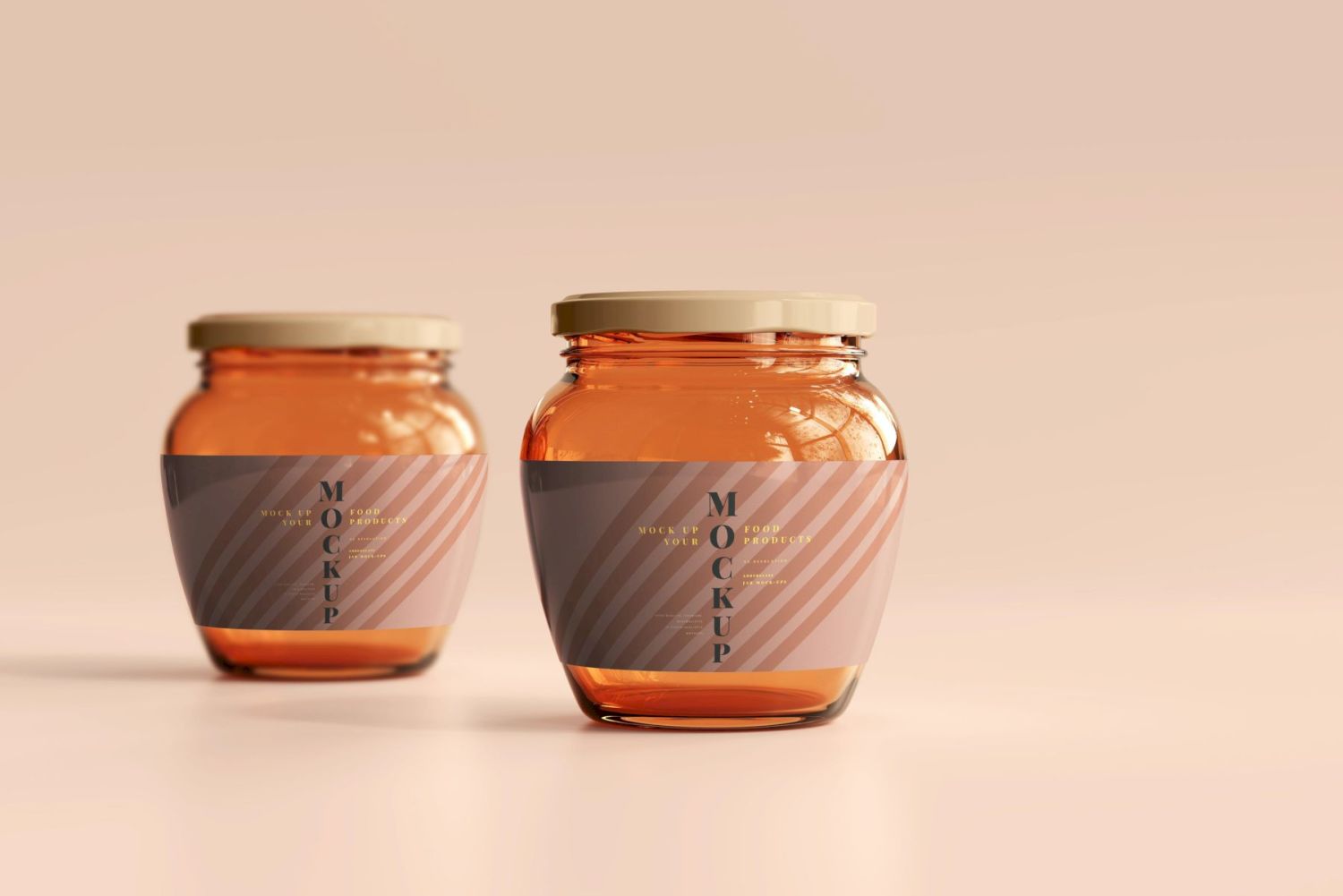 琥珀罐样机集合 Amber Jars Mockup Collection插图139