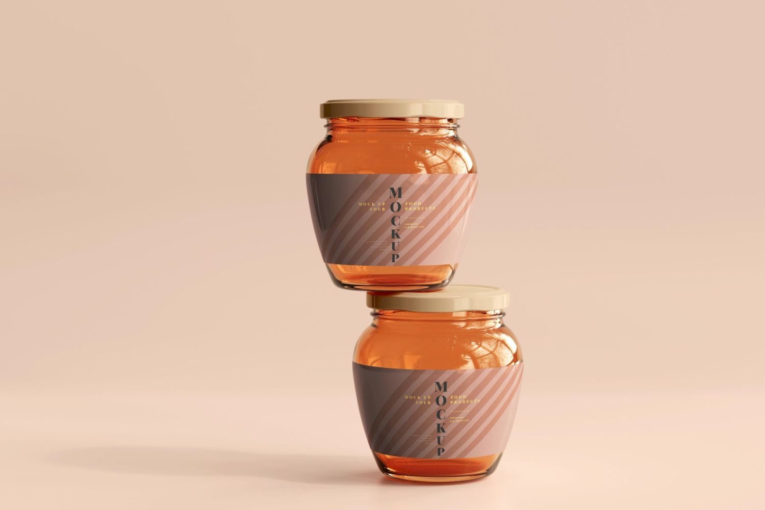 琥珀罐样机集合 Amber Jars Mockup Collection插图143