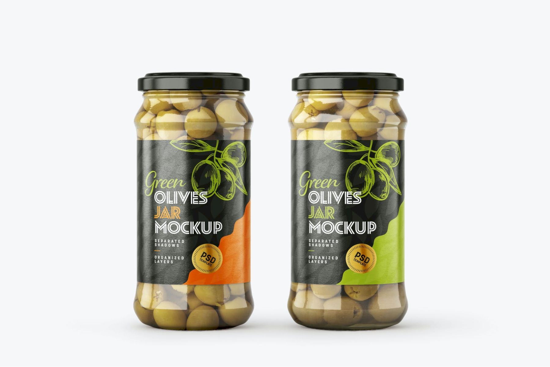 橄榄罐样机套装 Olives Jar Mockup Set插图3