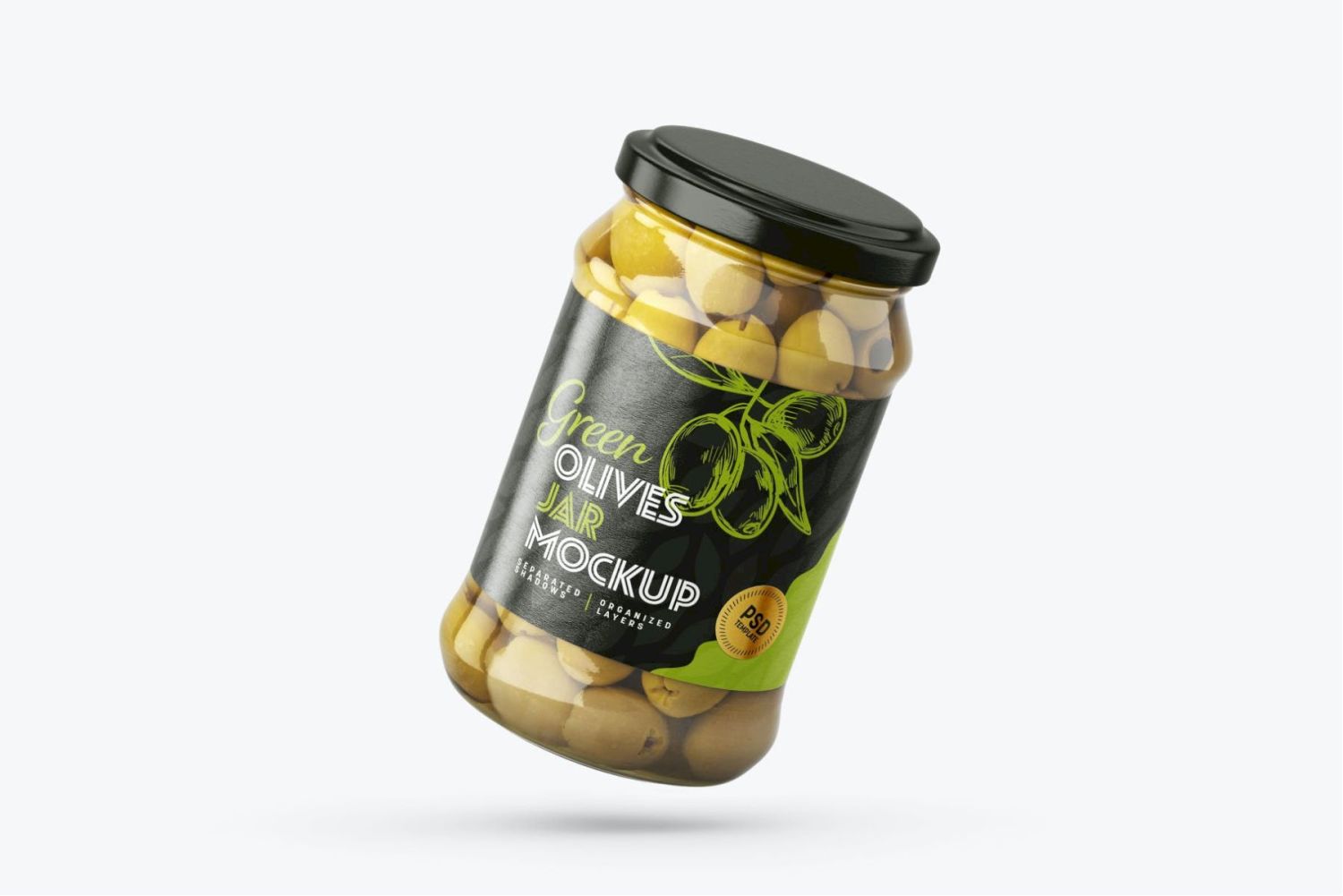 橄榄罐样机套装 Olives Jar Mockup Set插图4