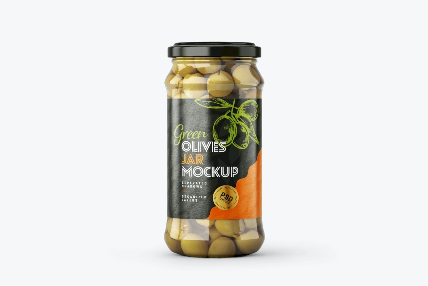 橄榄罐样机套装 Olives Jar Mockup Set插图5