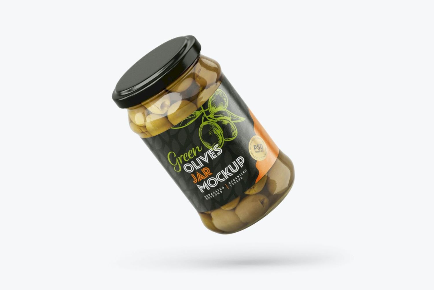 橄榄罐样机套装 Olives Jar Mockup Set插图9