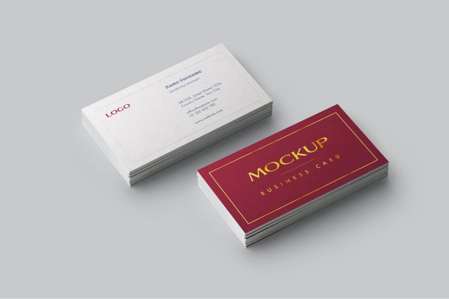名片样机集 Business Card Mockup Set插图7