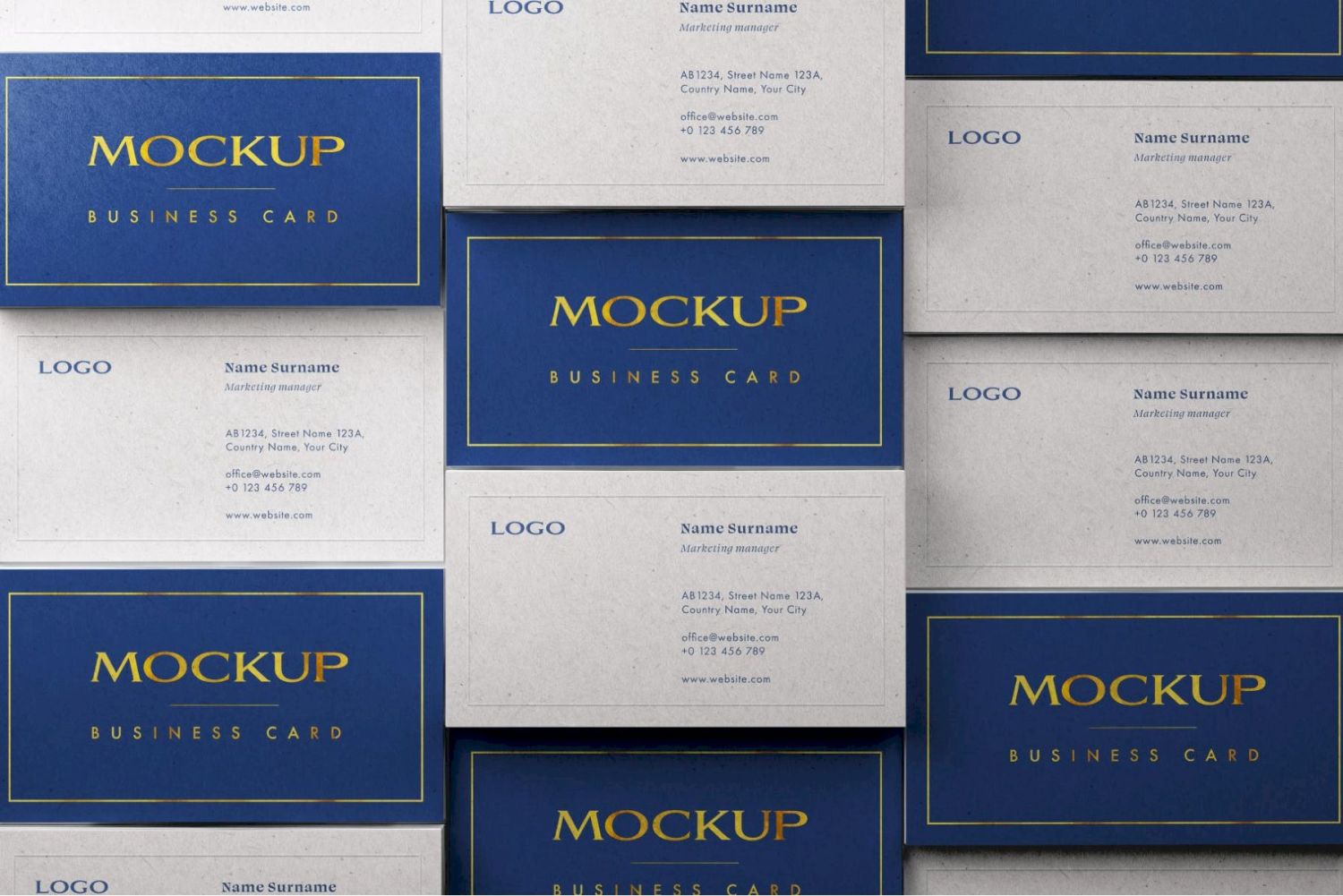 名片样机集 Business Card Mockup Set插图15