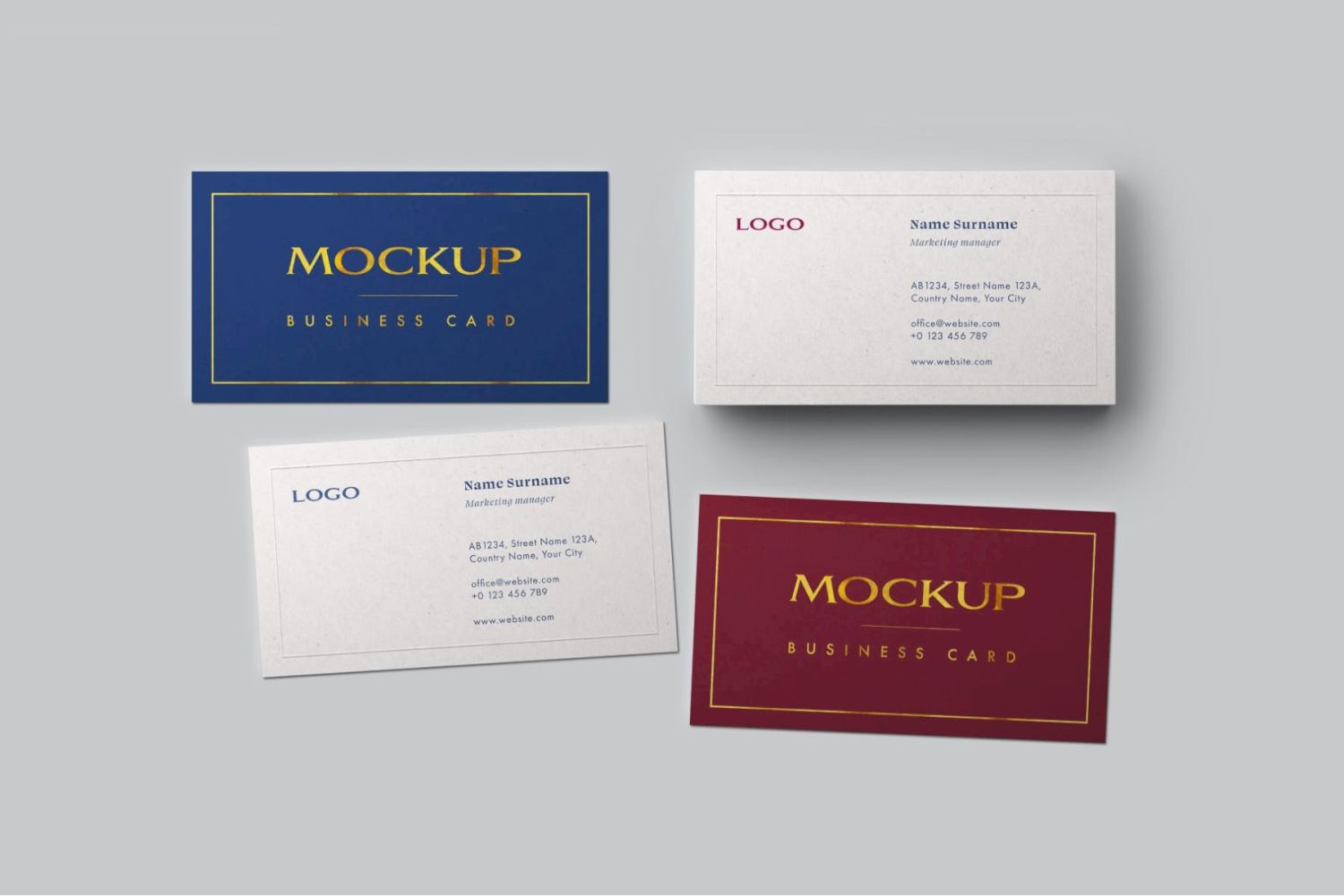 名片样机集 Business Card Mockup Set插图16