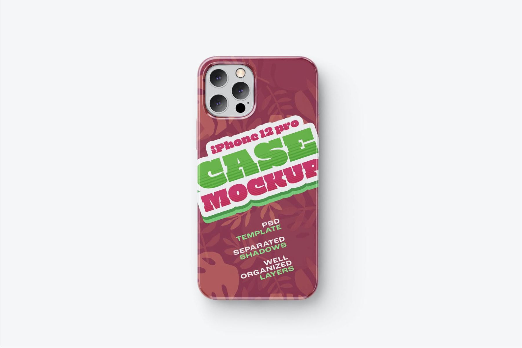 iPhone 12 Pro 手机壳样机套装 iPhone 12 Pro Case Mockup Set插图9