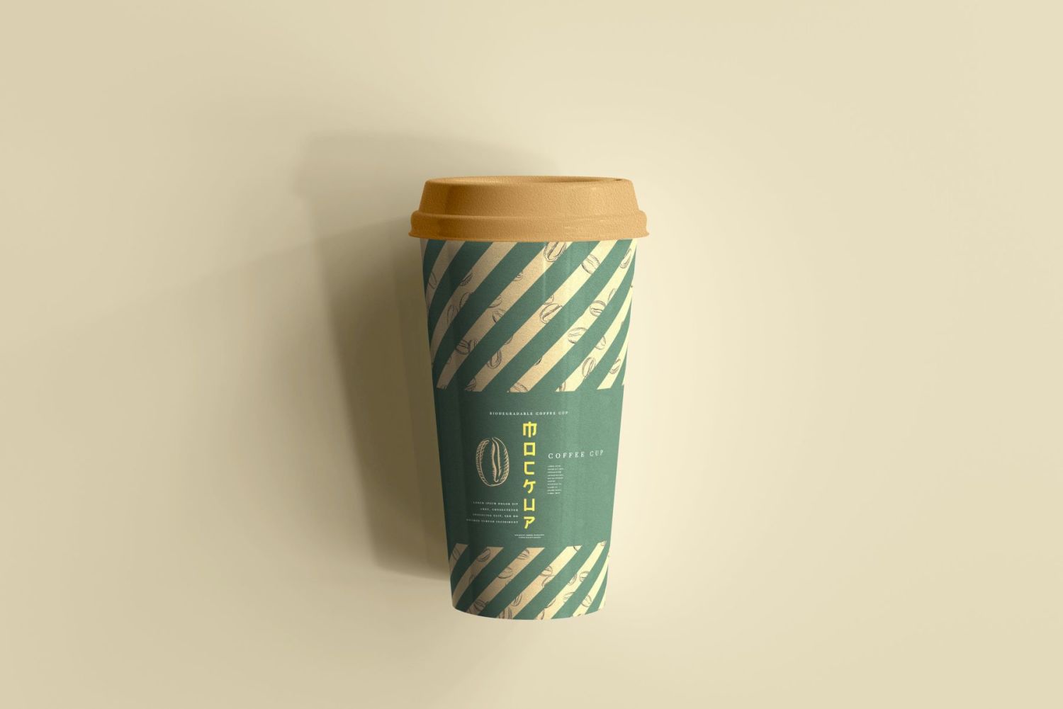 可生物降解纸杯样机 biodegradable paper cup mockup插图8